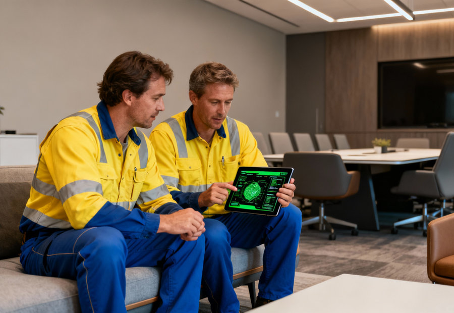 PlusSmart engineers on site